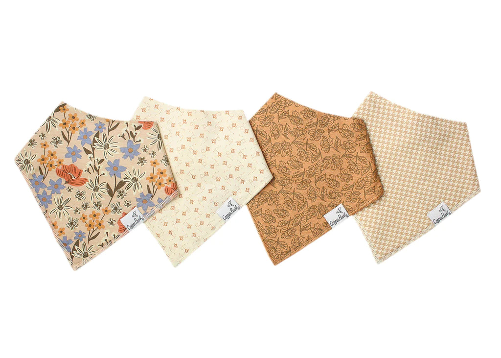 Copper Pearl Bandana Bib Set, Eden - S
