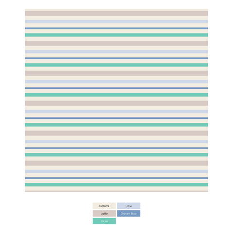 Print 2 Way Zip Footie - Mythical Stripe - P
