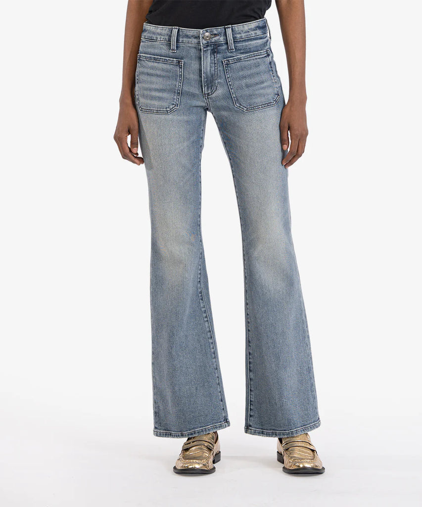 Ana High Rise Flare - Glamour Wash