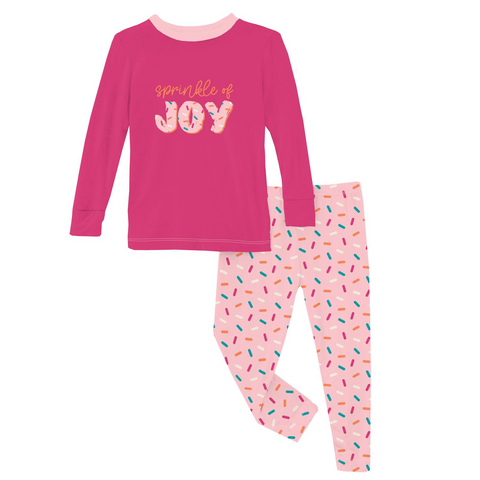 Long Sleeve Graphic PJ Set - Lotus Sprinkles