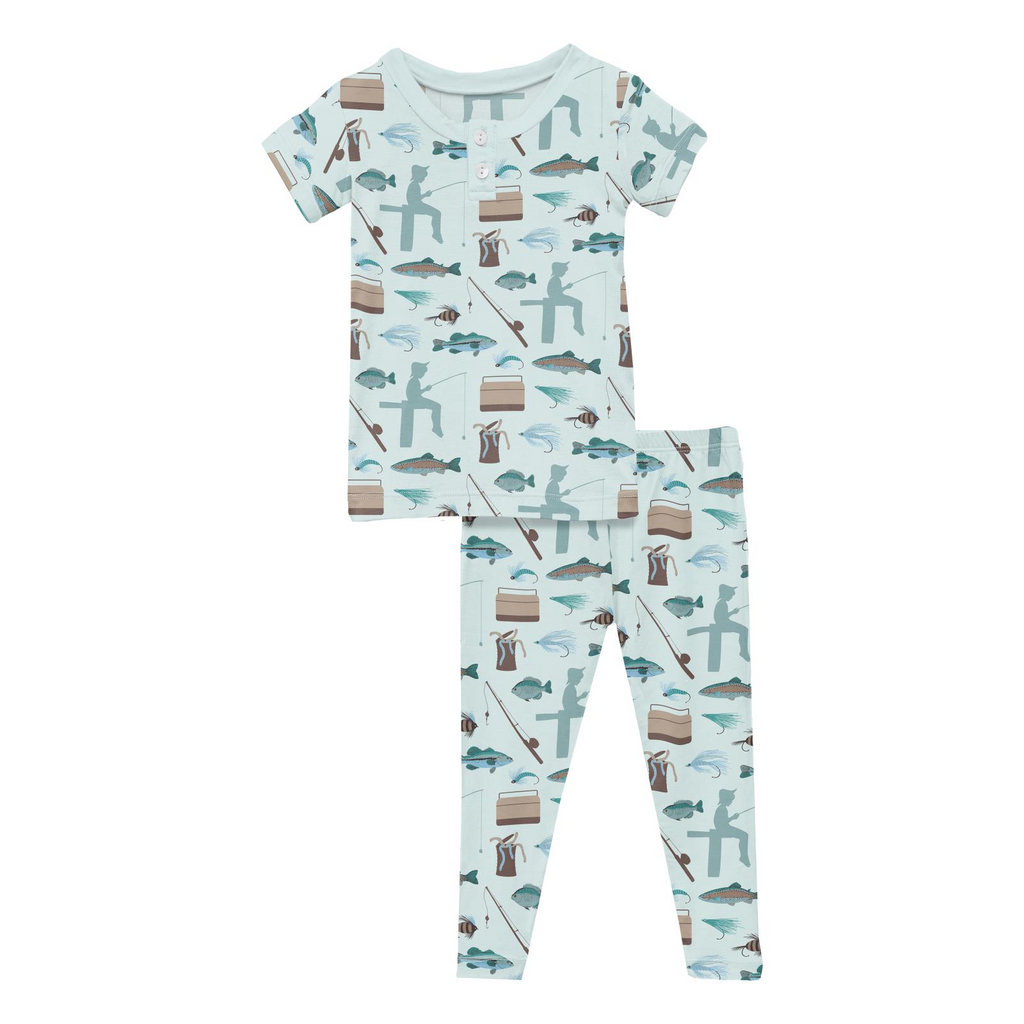 S/S Henley PJ Set - Fresh Air Fishing