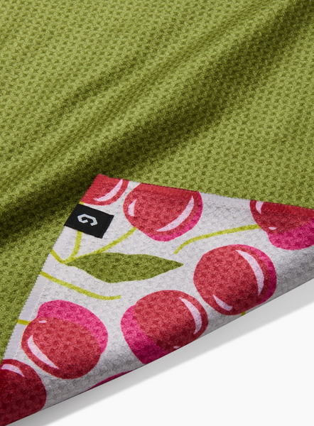 Geometry Double Sided Tea Towel - cherry chic