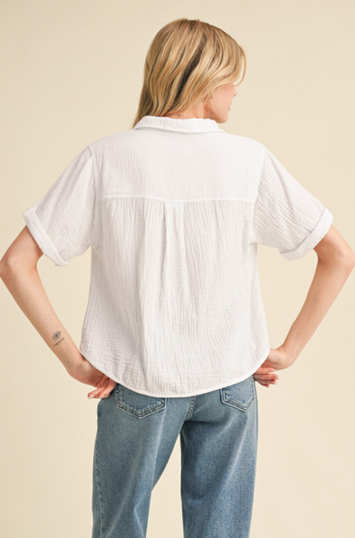 Charming Button-Up Top