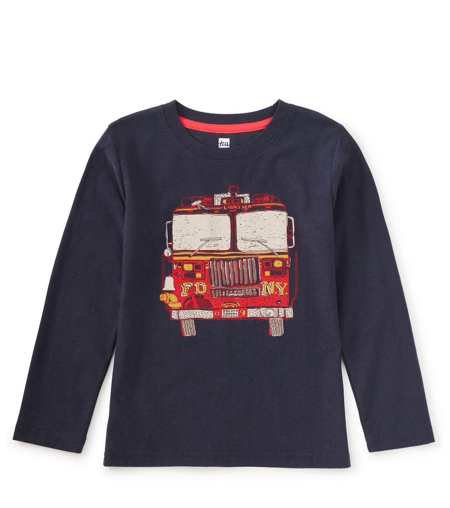 Double Sided Graphic Tee - Fire Truck