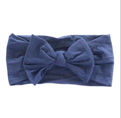 Navy Nylon Headwrap - S