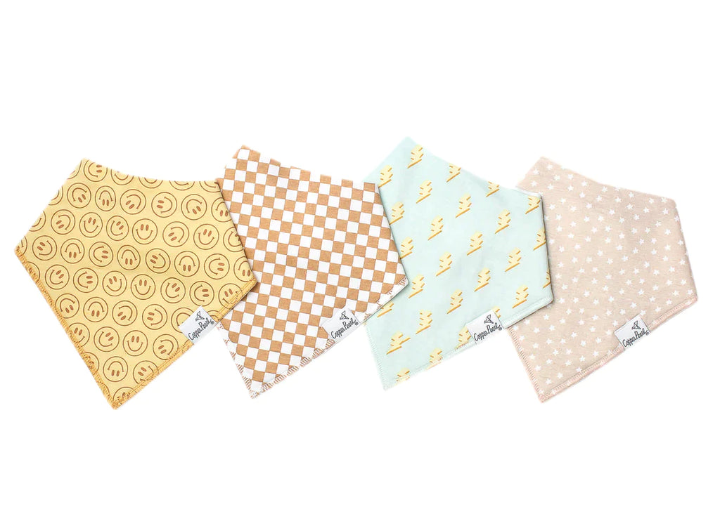 Copper Pearl Bandana Bib Set - Vance - Duren