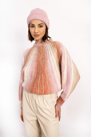 Pink Batwing Sweater