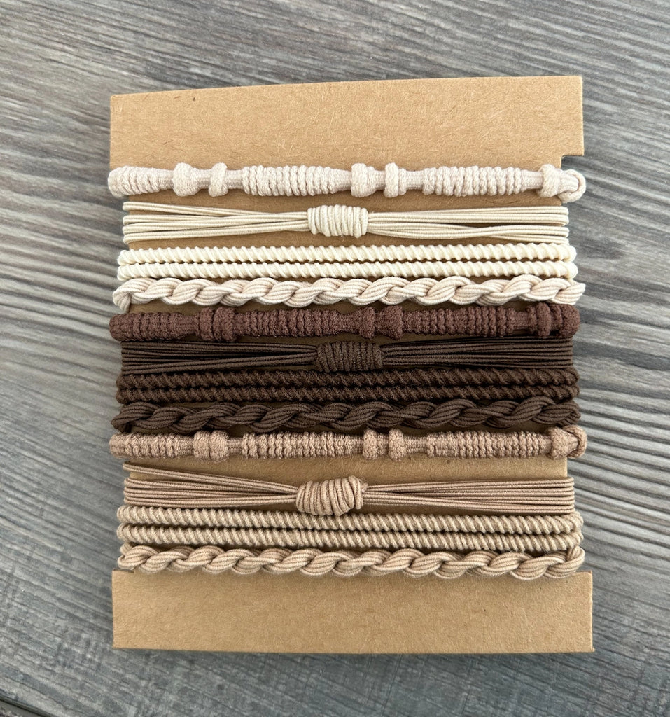 Boho Bracelet Ponytail Set