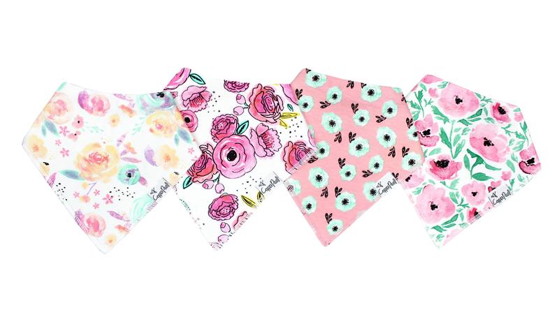 Bandana Bib Set, Bloom