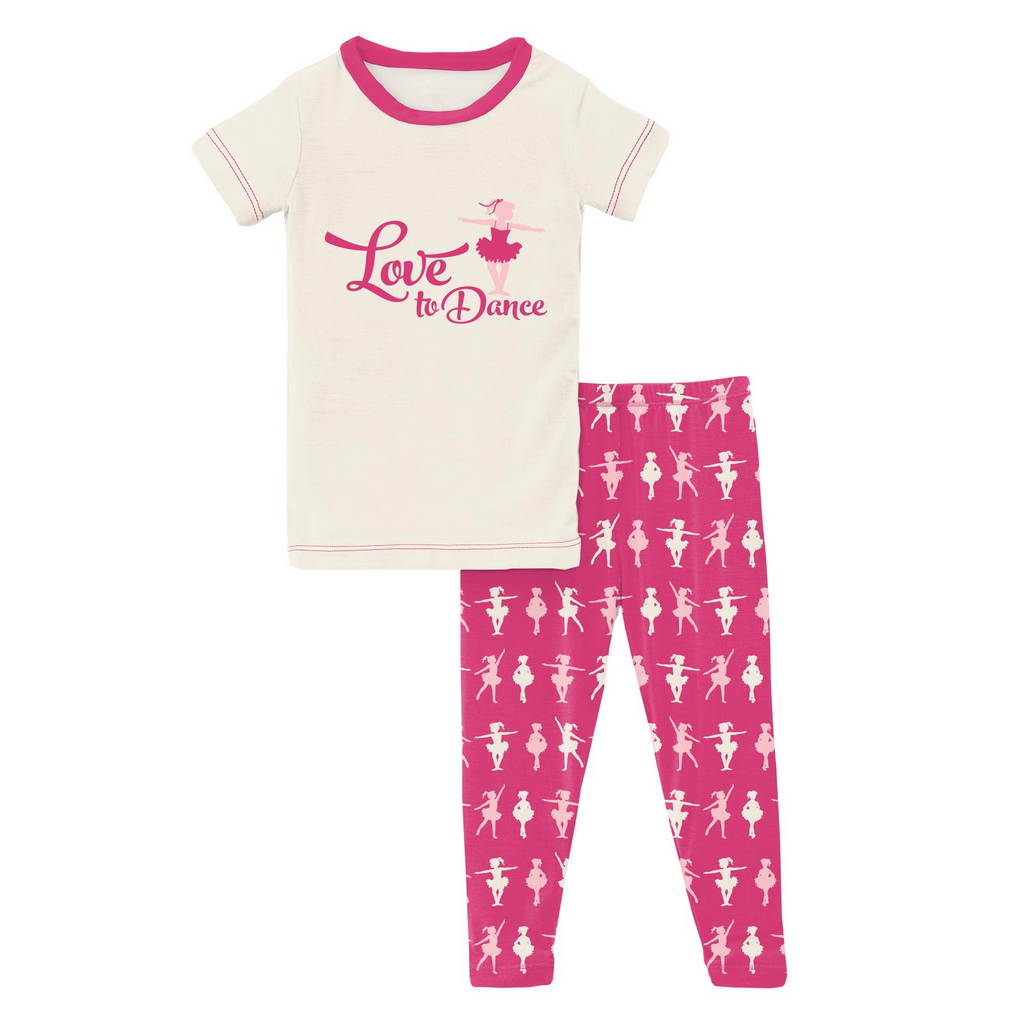 S/S Graphic Tee PJ Set - Calypso Ballerina