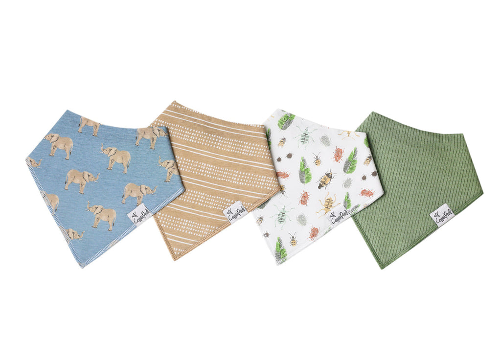 Bandana Bib Set, Peanut