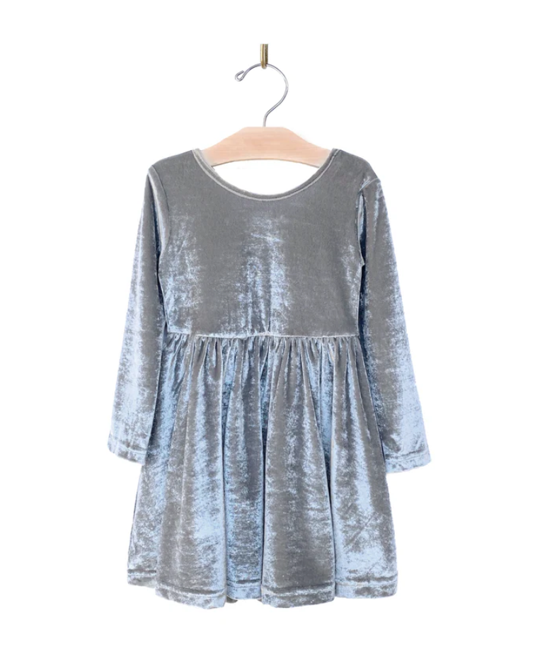 Velour Twirl Dress - Stillwater