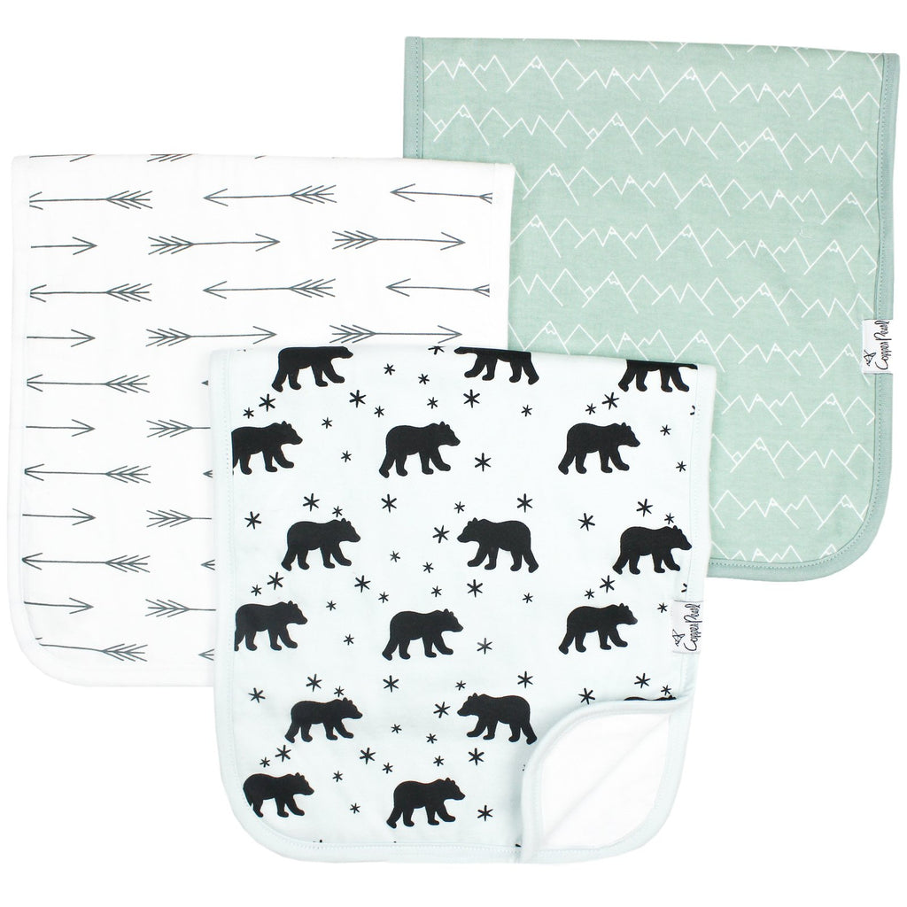 Burp Cloth Set, Archer
