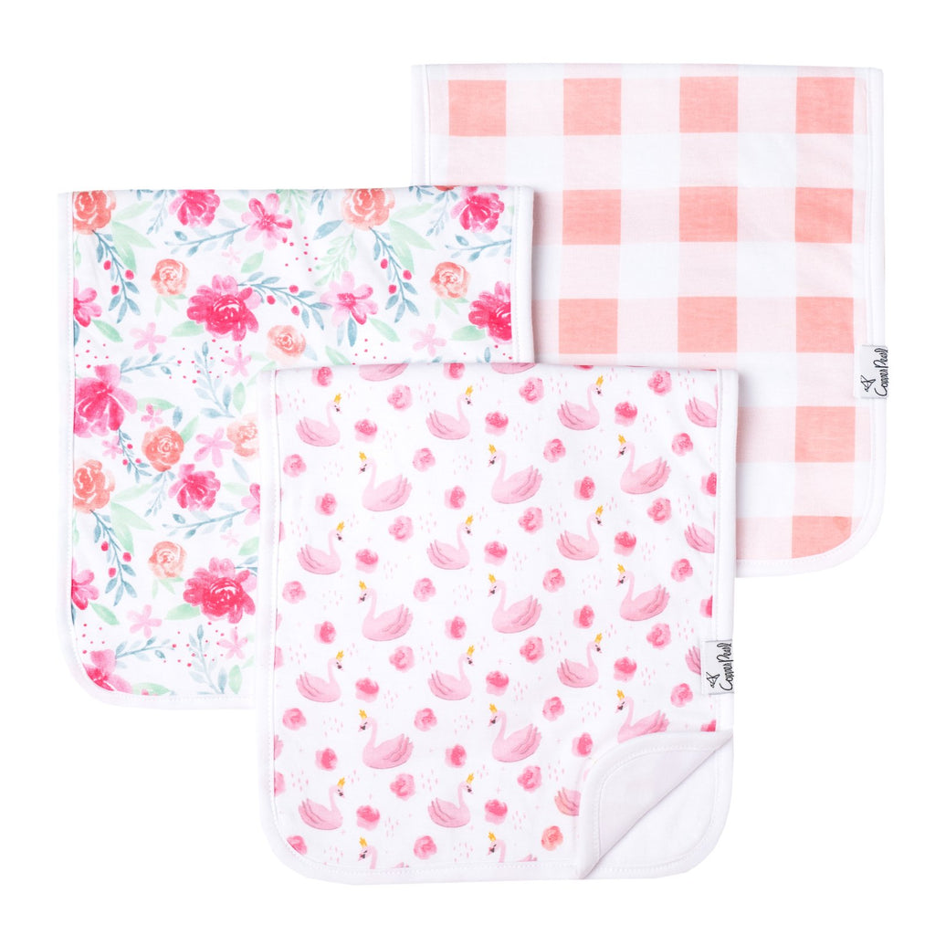 Copper Pearl Burp Cloth Set, June