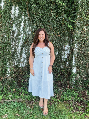 seaside sweetheart dress - light blue