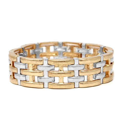 Gold & Silver Interlocking Bracelet
