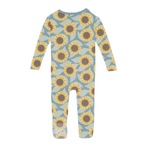 Print Convertible Zip Sleeper - Stormy Sea Sunflower