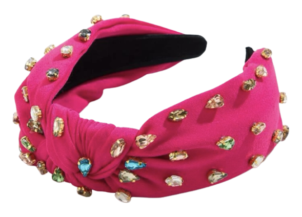 Hot Pink Rhinestone Headband