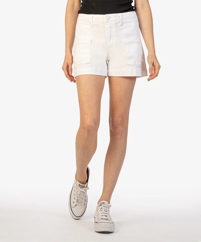 Jane High Rise Short - Ecru