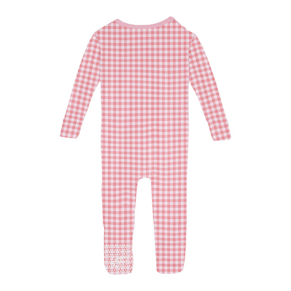 2 Way Print Zip Convertible Sleeper - Cake Pop Gingham