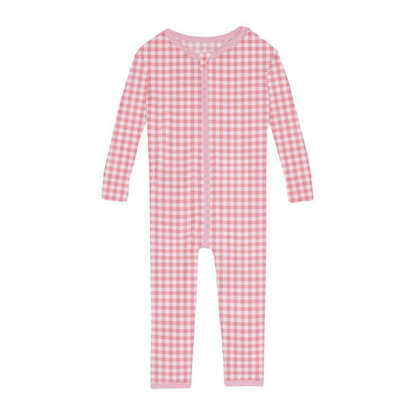 2 Way Print Zip Convertible Sleeper - Cake Pop Gingham