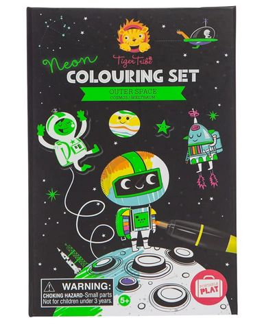 Neon Coloring Set - Outer Space