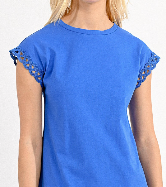 Laced Up Tee - Blue