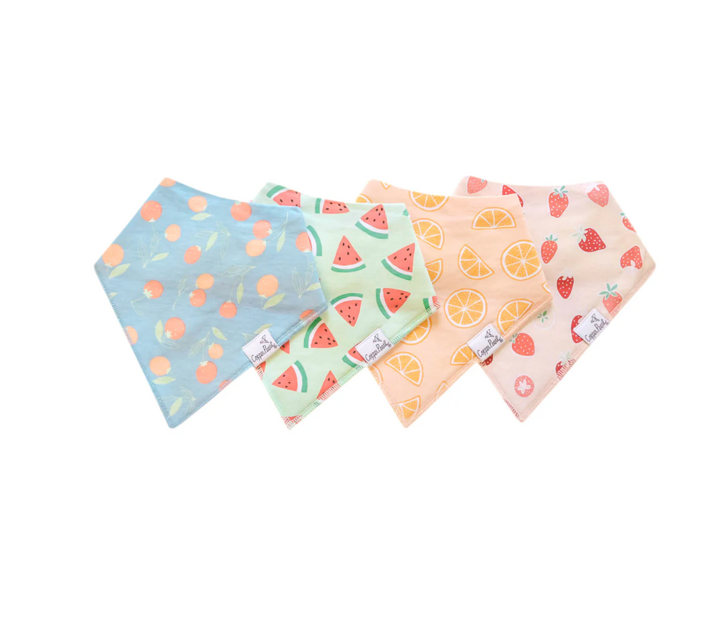 Bandana Bib Set - Clementine