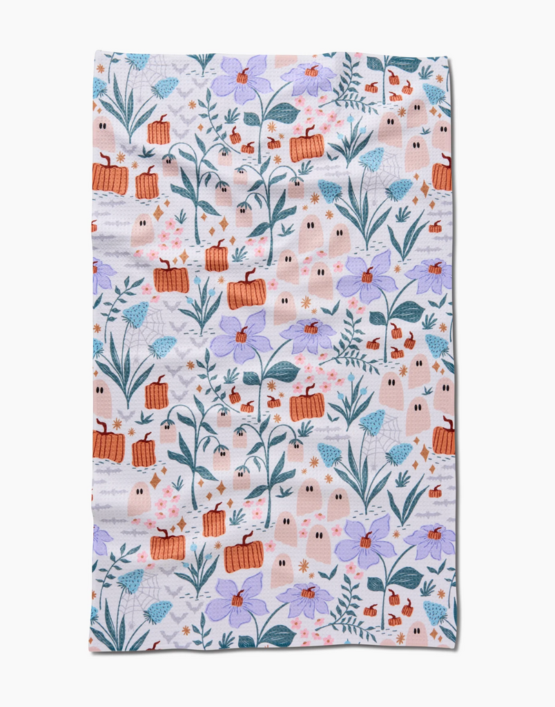 Geometry Tea Towel - ghosts in the garden