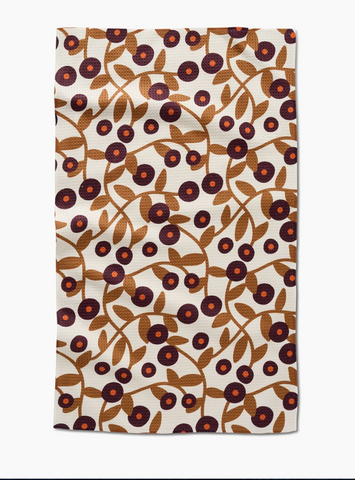 Geometry Tea Towel - swirling vines