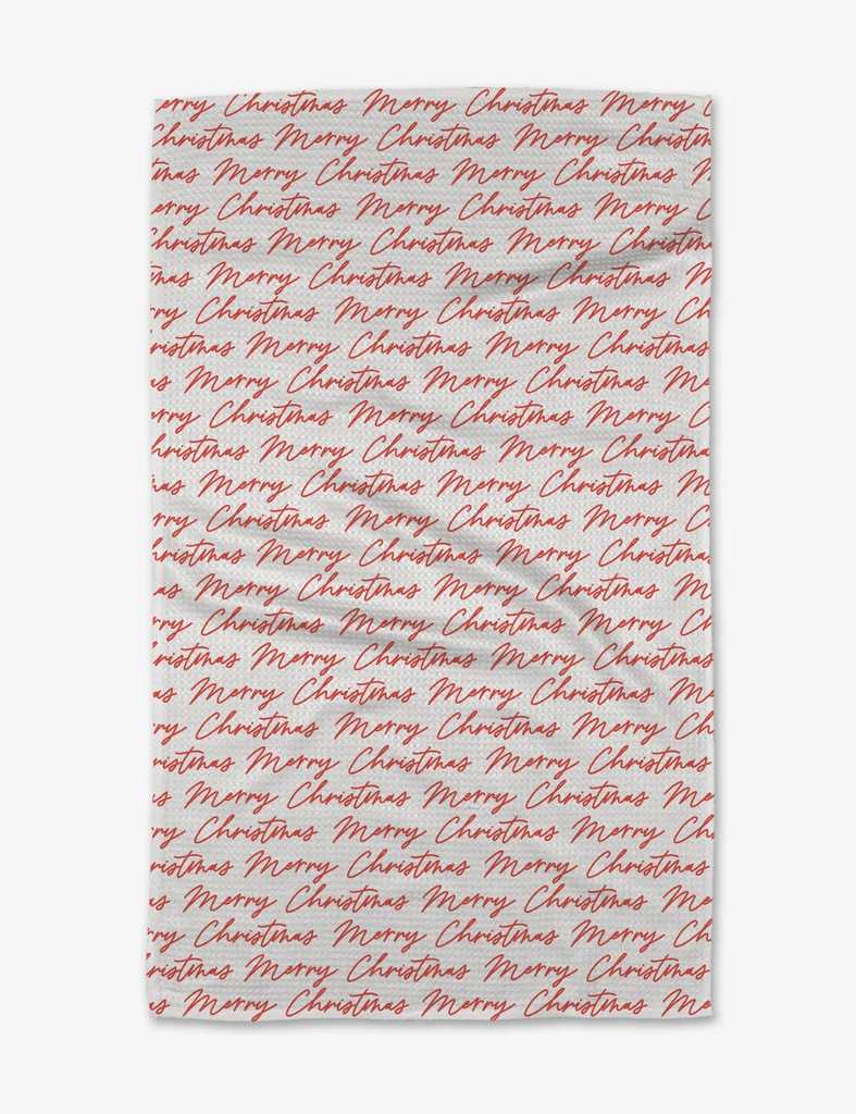 Geometry Tea Towel - christmas greeting