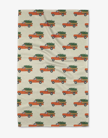 Geometry Tea Towel - christmas ride