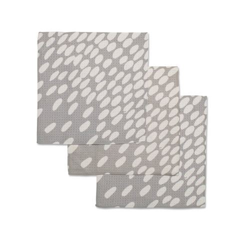 Geometry Dishcloth - spotted grey