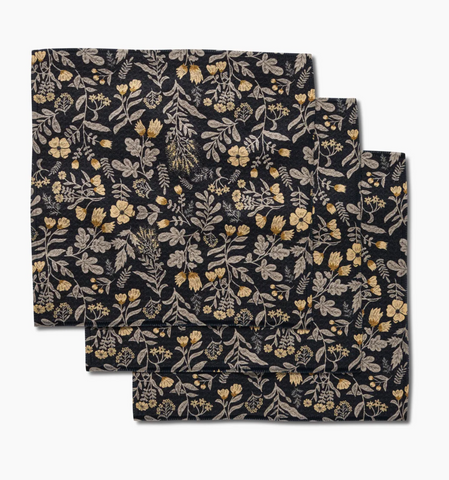 Geometry Dishcloth - woodland wildflowers