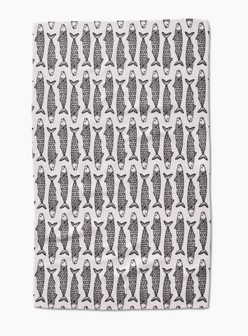 Geometry Tea Towel - fish friends