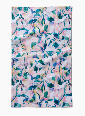 Geometry Tea Towel - painted foliage