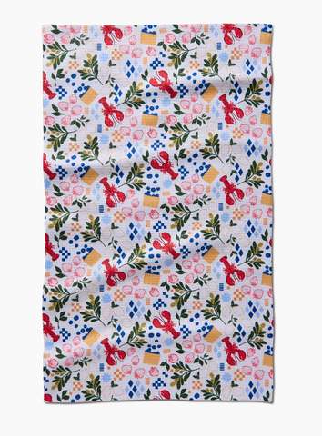 Geometry Tea Towel - capri