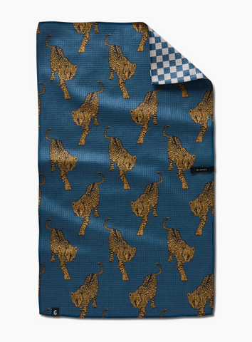 Geometry Double Sided Tea Towel - leopard lovin'