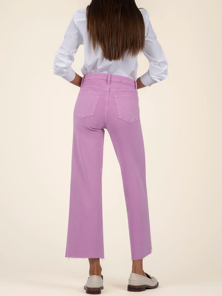 Meg Linen Wide Leg - Soft Orchid