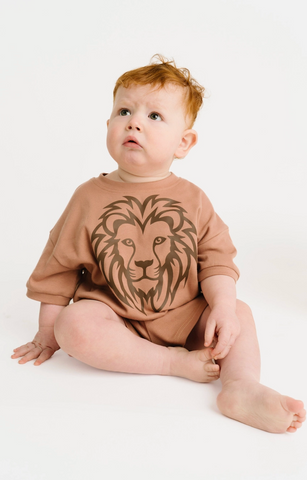 Brown Lion Slouchy Set