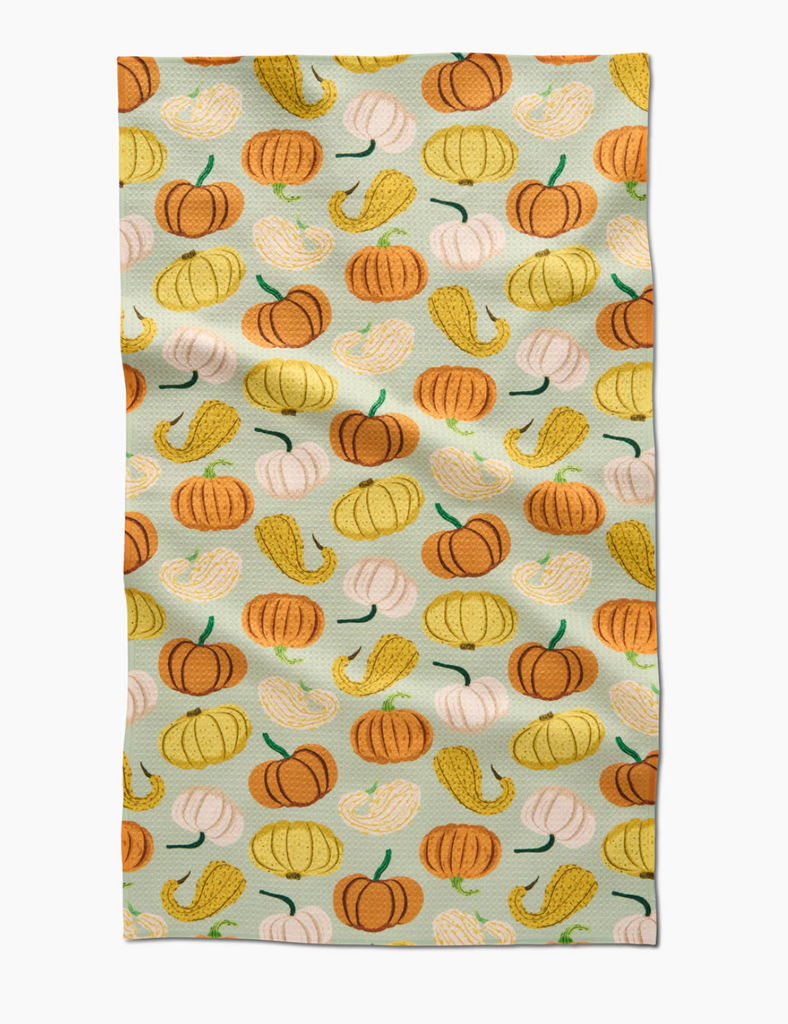 Geometry Tea Towel - Pumpkins and Gourds