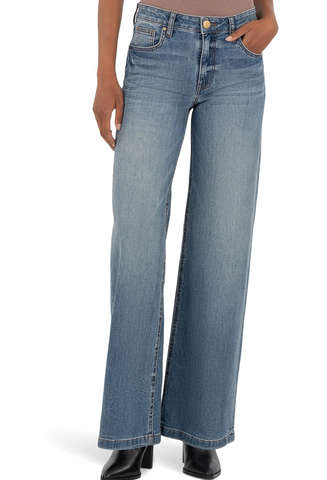 Jean High Rise Wide Leg - Ablaze