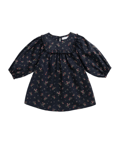 Organic Cotton Amira Dress - Bianca Noir