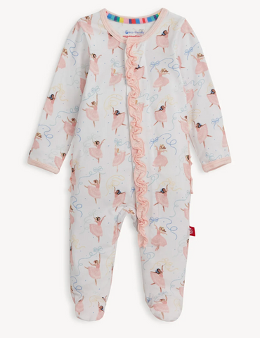 Pretty Plies Modal Ruffle Footie