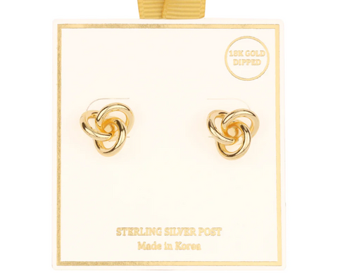 Gold Knot Hypoallergenic Earring