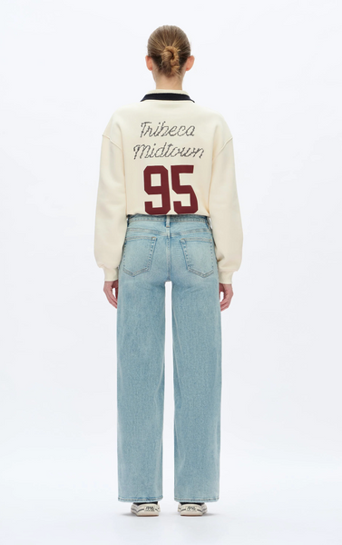 Mid-Rise Wide Leg Retro Light Blue