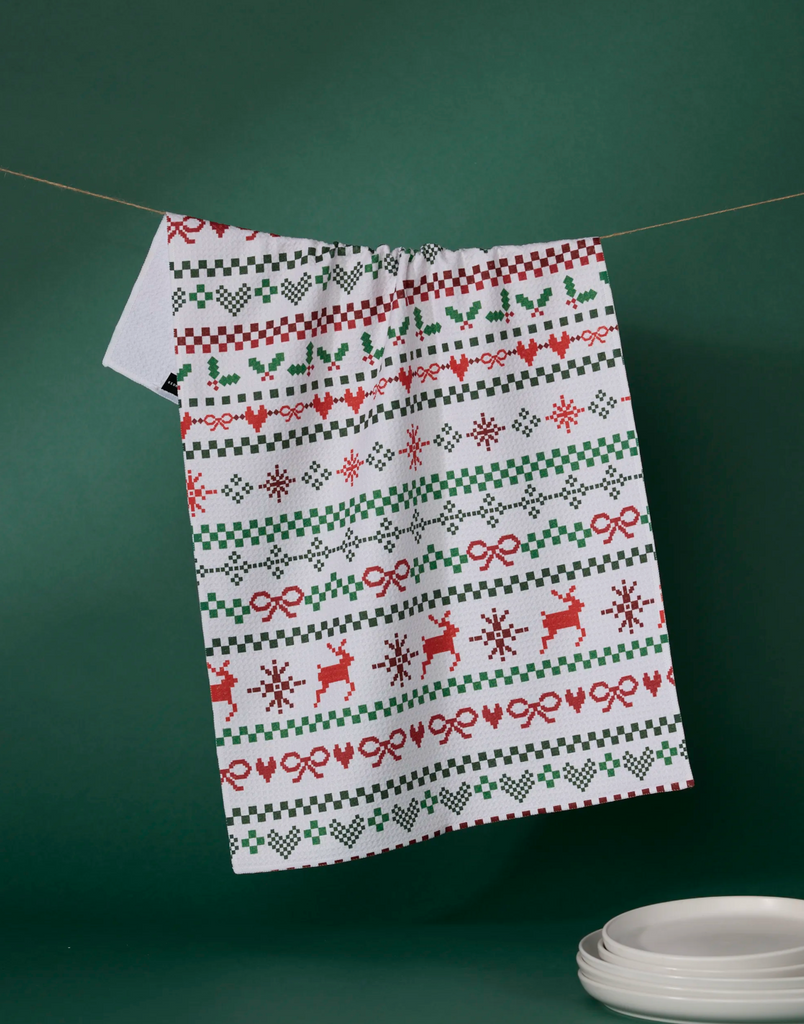 Geometry Tea Towel - Ugly Sweater Day