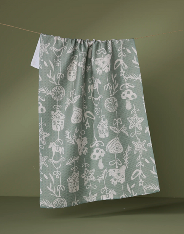 Geometry Tea Towel - Sprig