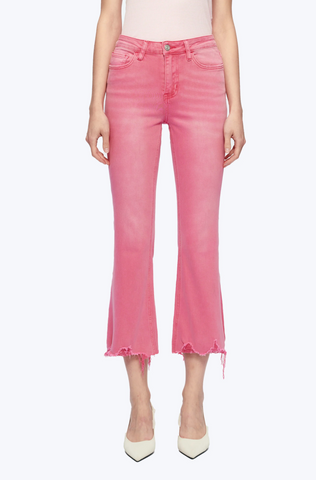 High Rise Vintage Crop Flare Jean - Raz