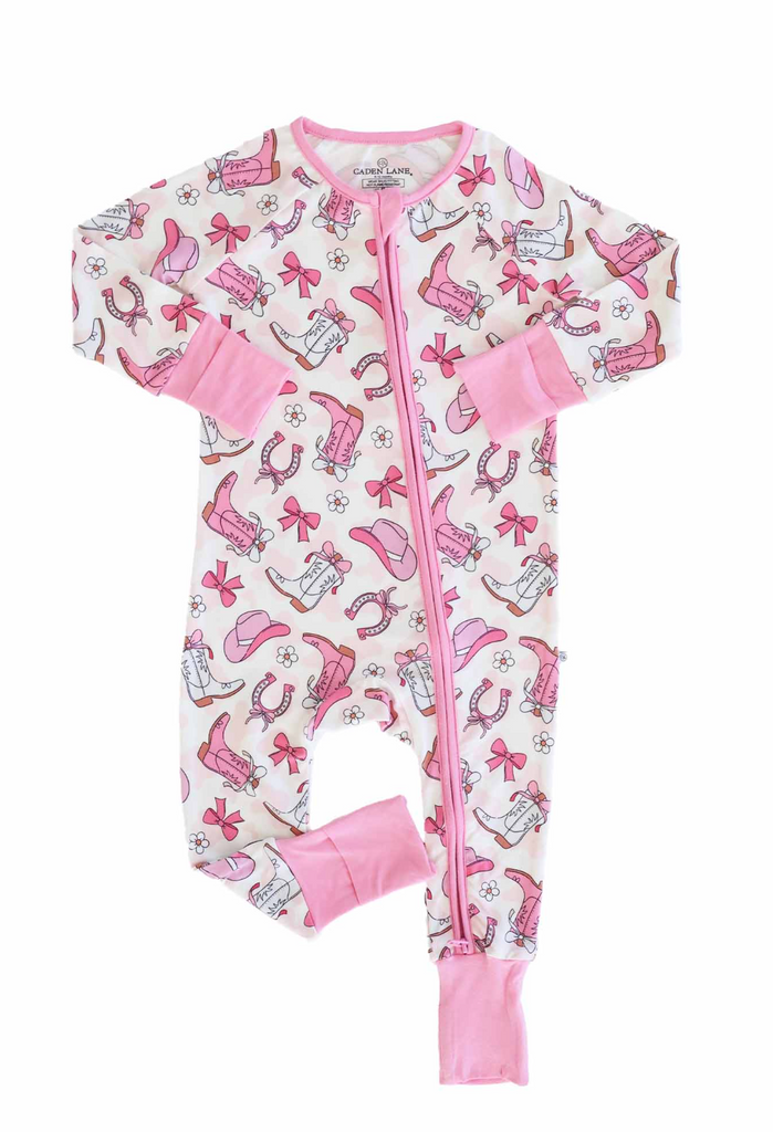 Convertible Zip Romper - What's New Rodeo Dreams - Pink